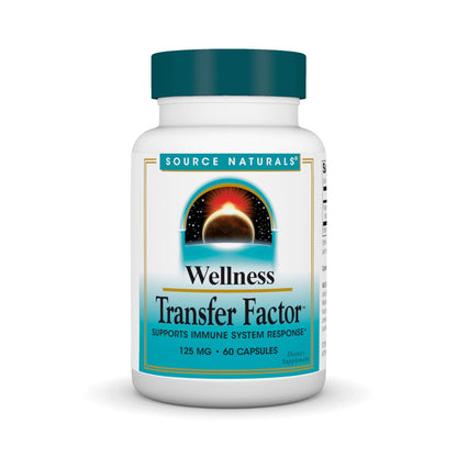 Source Naturals Wellness Transfer Factor – Immunsystem-Unterstützung, 125 mg, 60 Kapseln