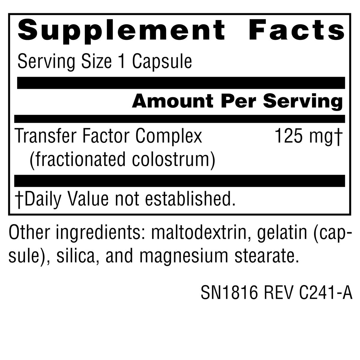 Source Naturals Wellness Transfer Factor – Immunsystem-Unterstützung, 125 mg, 60 Kapseln