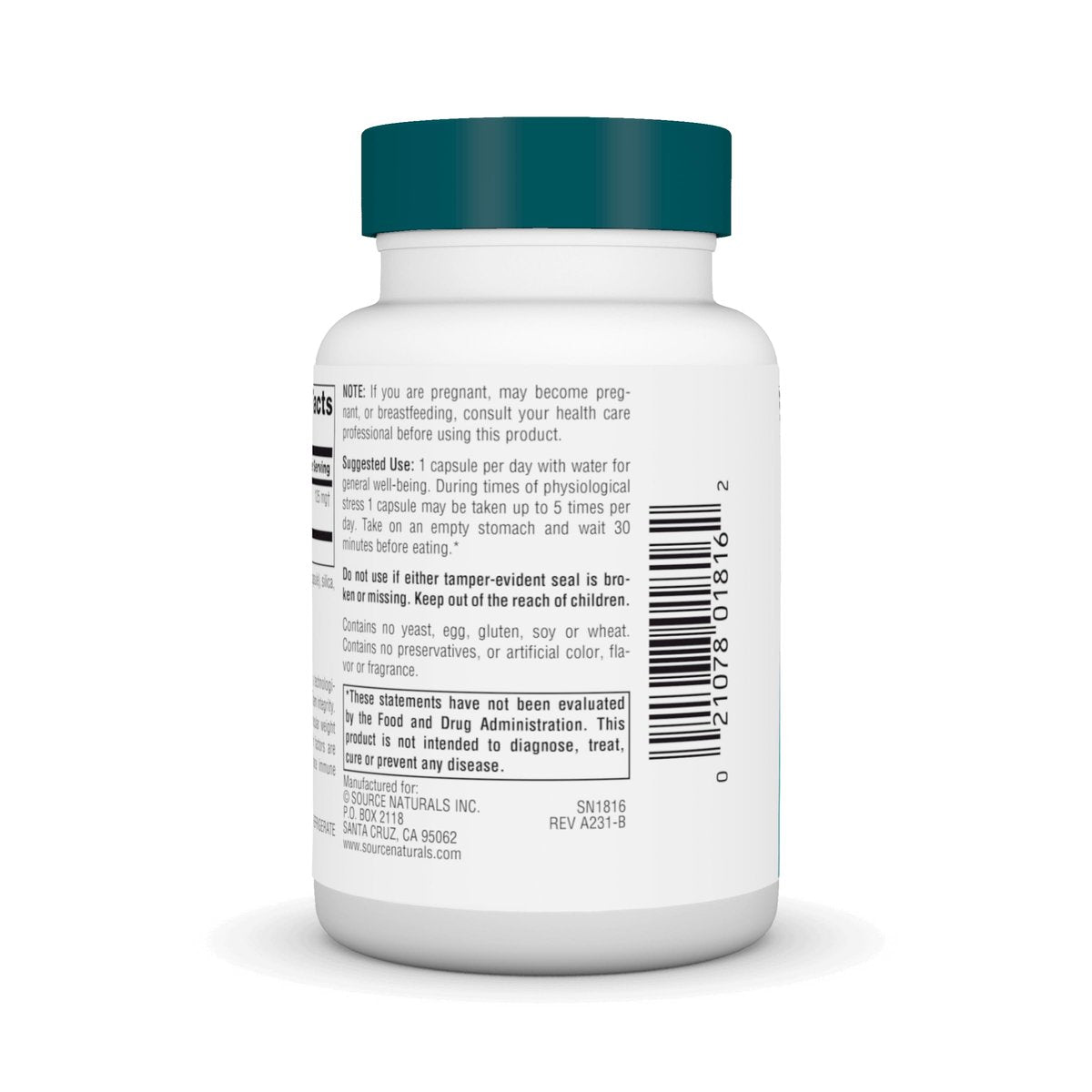 Source Naturals Wellness Transfer Factor – Immunsystem-Unterstützung, 125 mg, 60 Kapseln