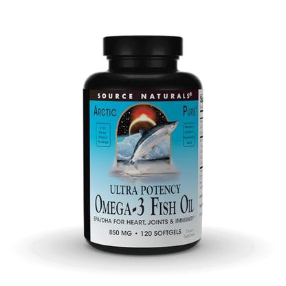Source Naturals ArcticPure Ultra Potency 850 mg Omega-3 Fischöl - 120 Weichkapseln