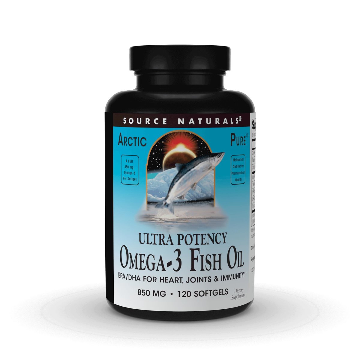 Source Naturals ArcticPure Ultra Potency 850 mg Omega-3 Fischöl - 120 Weichkapseln