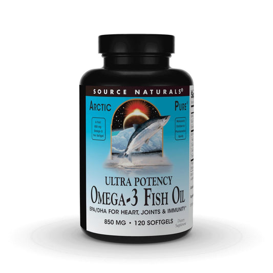 Source Naturals ArcticPure Ultra Potency 850 mg Omega-3 Fischöl - 120 Weichkapseln