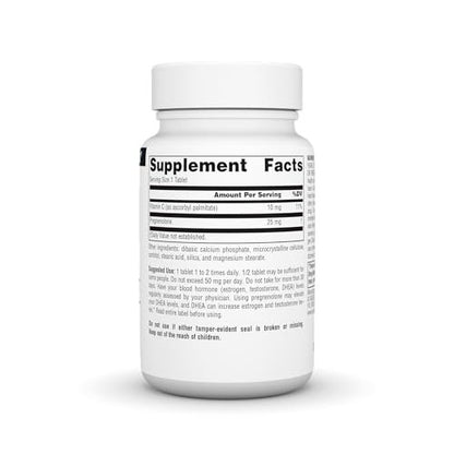 Source Naturals Pregnenolon 25 mg – 120 Tabletten – Hormonvorläufer für Gedächtnis und Vitalität