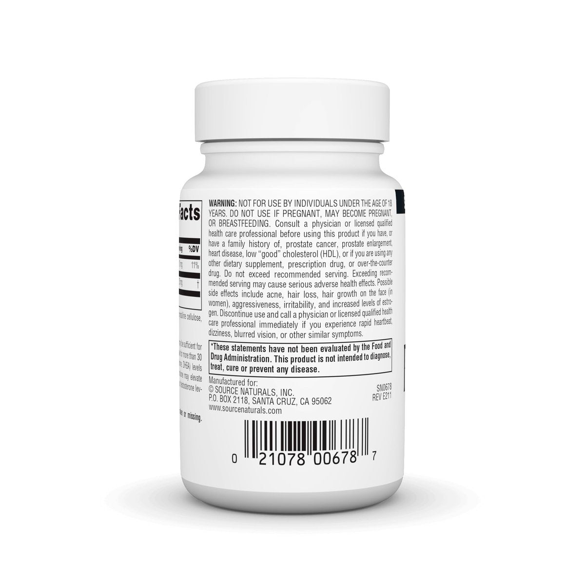 Source Naturals Pregnenolon 25 mg – 120 Tabletten – Hormonvorläufer für Gedächtnis und Vitalität