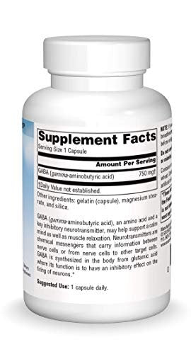 Source Naturals Serene Science GABA 750 mg – 45 Kapseln zur Förderung eines ruhigen Geistes