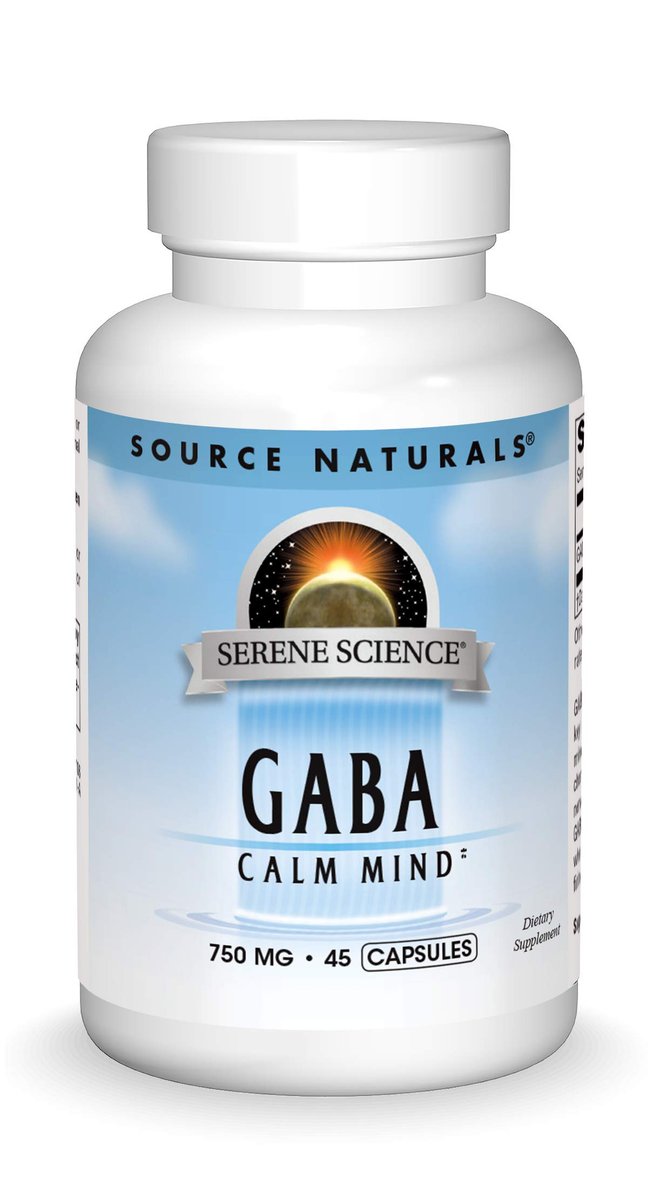 Source Naturals Serene Science GABA 750 mg – 45 Kapseln zur Förderung eines ruhigen Geistes