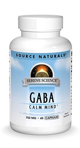 Source Naturals Serene Science GABA 750 mg – 45 Kapseln zur Förderung eines ruhigen Geistes