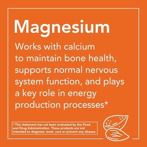 NOW Foods Magnesiumcitrat – 120 vegane Kapseln zur Unterstützung der Enzymfunktion und des Nervensystems