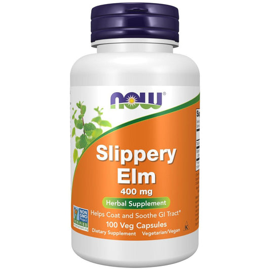 NOW Foods Ulmus rubra 400 mg – 100 vegane Kapseln, Kräuterergänzung