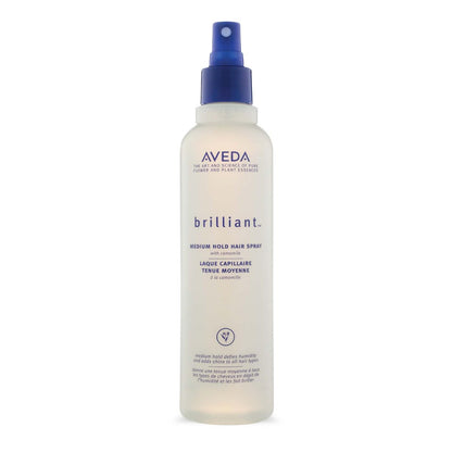 Aveda Brilliant Medium Halt Haarspray | Nicht-Aerosol Spray | Anti-Humidity | Verleiht Glanz | für alle Haartypen | Jasmin, Rose, Nelke Aroma | 250 ml