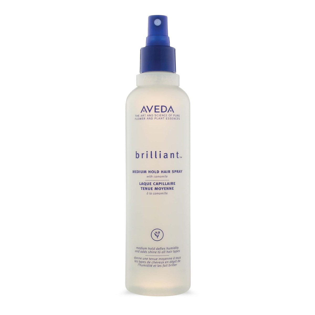 Aveda Brilliant Medium Halt Haarspray | Nicht-Aerosol Spray | Anti-Humidity | Verleiht Glanz | für alle Haartypen | Jasmin, Rose, Nelke Aroma | 250 ml