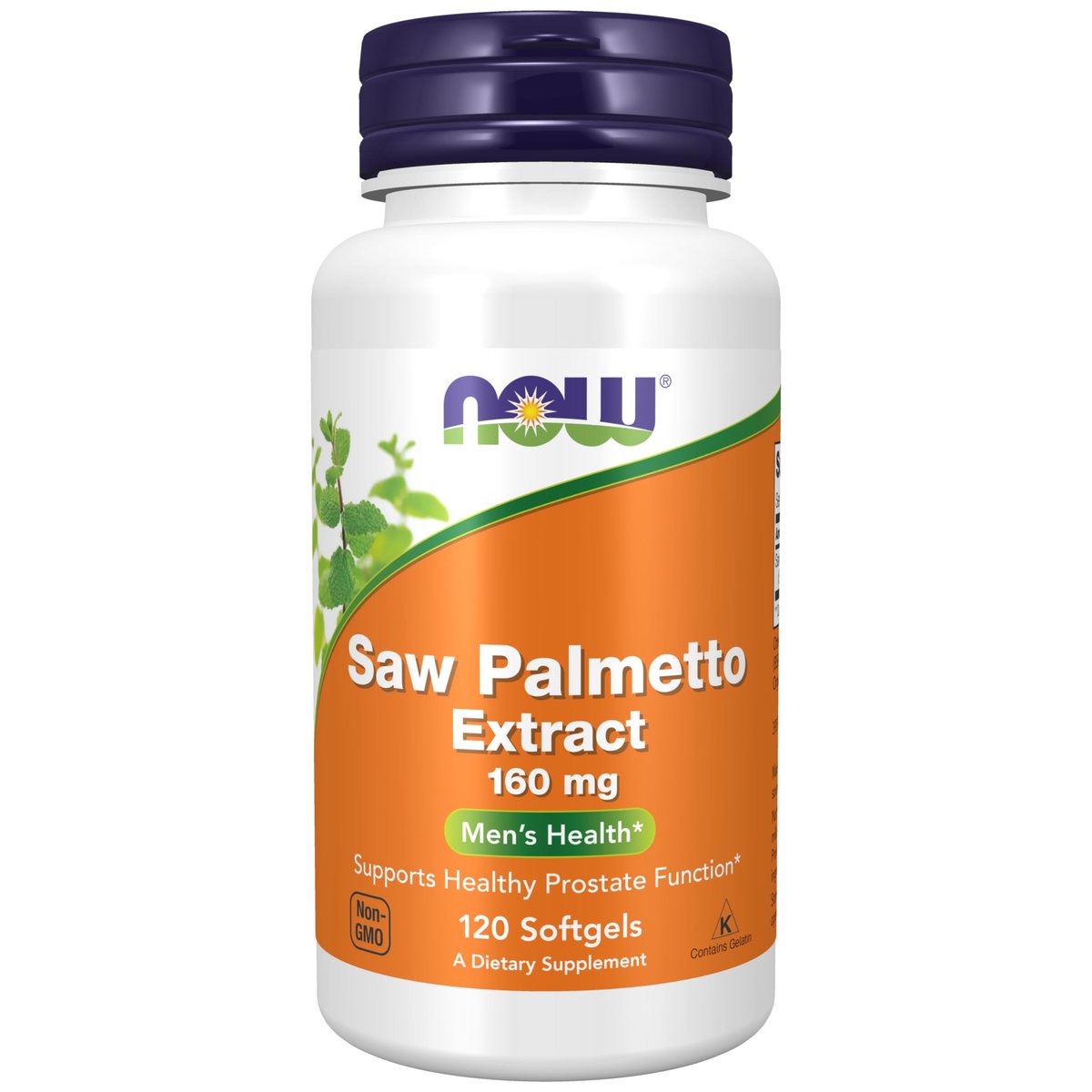 NOW Foods Sägepalmen-Extrakt 160 mg, 120 Softgels – Männergesundheit