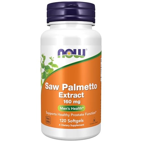 NOW Foods Sägepalmen-Extrakt 160 mg, 120 Softgels – Männergesundheit