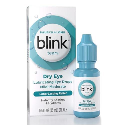 BLINK Tears Befeuchtende Augentropfen – Feuchtigkeitsspendend & Beruhigend bei leichten bis mittelschweren trockenen Augen, mit Hyaluronat, reduziert Unbehagen, langanhaltende Hydratation, 15 ml
