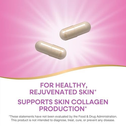 Nature's Way Hydraplenish mit BioCell Collagen & Hyaluronsäure – 60 Kapseln für straffe, elastische Haut und Kollagenproduktion