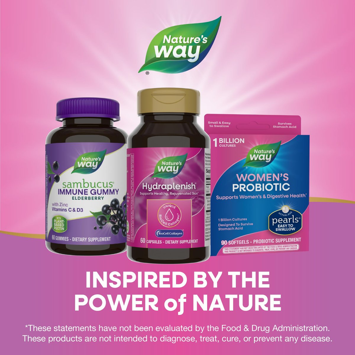 Nature's Way Hydraplenish mit BioCell Collagen & Hyaluronsäure – 60 Kapseln für straffe, elastische Haut und Kollagenproduktion