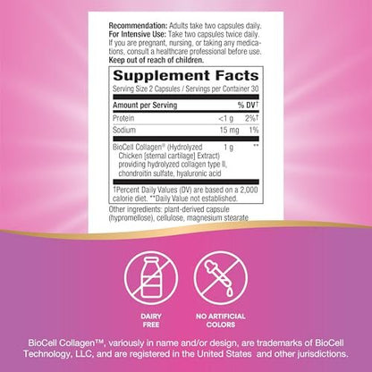 Nature's Way Hydraplenish mit BioCell Collagen & Hyaluronsäure – 60 Kapseln für straffe, elastische Haut und Kollagenproduktion