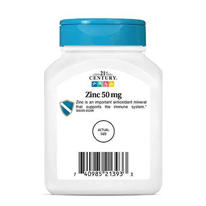 21st Century Zink 50 mg (cheliert) Tabletten, 110 Stück (1 Packung)