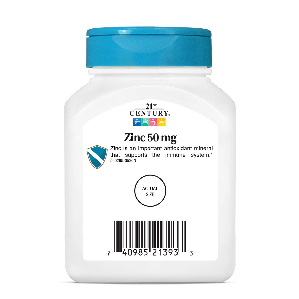 21st Century Zink 50 mg (cheliert) Tabletten, 110 Stück (1 Packung)