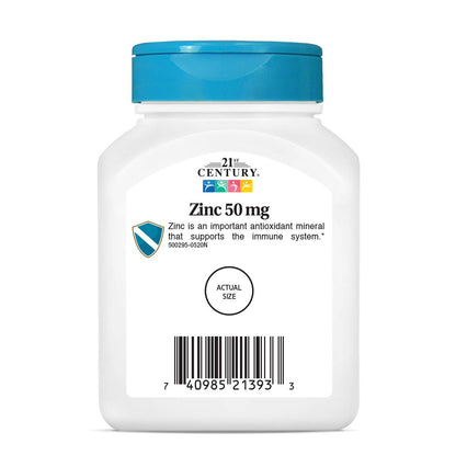 21st Century Zink 50 mg (cheliert) Tabletten, 110 Stück (1 Packung)