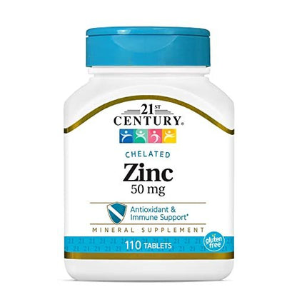 21st Century Zink 50 mg (cheliert) Tabletten, 110 Stück (1 Packung)