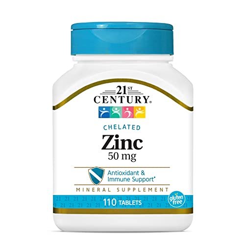 21st Century Zink 50 mg (cheliert) Tabletten, 110 Stück (1 Packung)