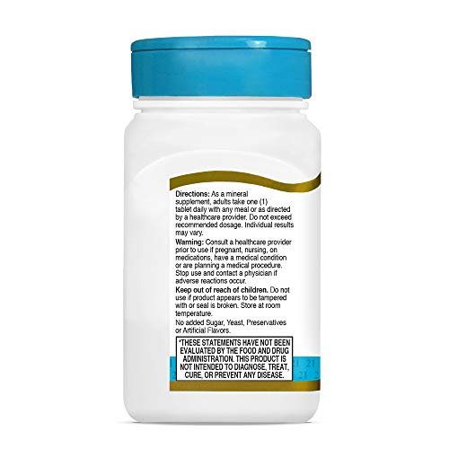 21st Century Zink 50 mg (cheliert) Tabletten, 110 Stück (1 Packung)