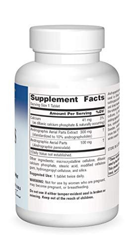 Planetary Herbals Full Spectrum Andrographis 400mg – 120 Tabletten – Ayurvedisches Kraut zur Unterstützung von Verdauung, Herz-Kreislauf- und Harnwegen sowie Leber- und Immunfunktion