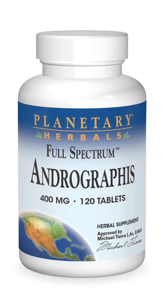 Planetary Herbals Full Spectrum Andrographis 400mg – 120 Tabletten – Ayurvedisches Kraut zur Unterstützung von Verdauung, Herz-Kreislauf- und Harnwegen sowie Leber- und Immunfunktion