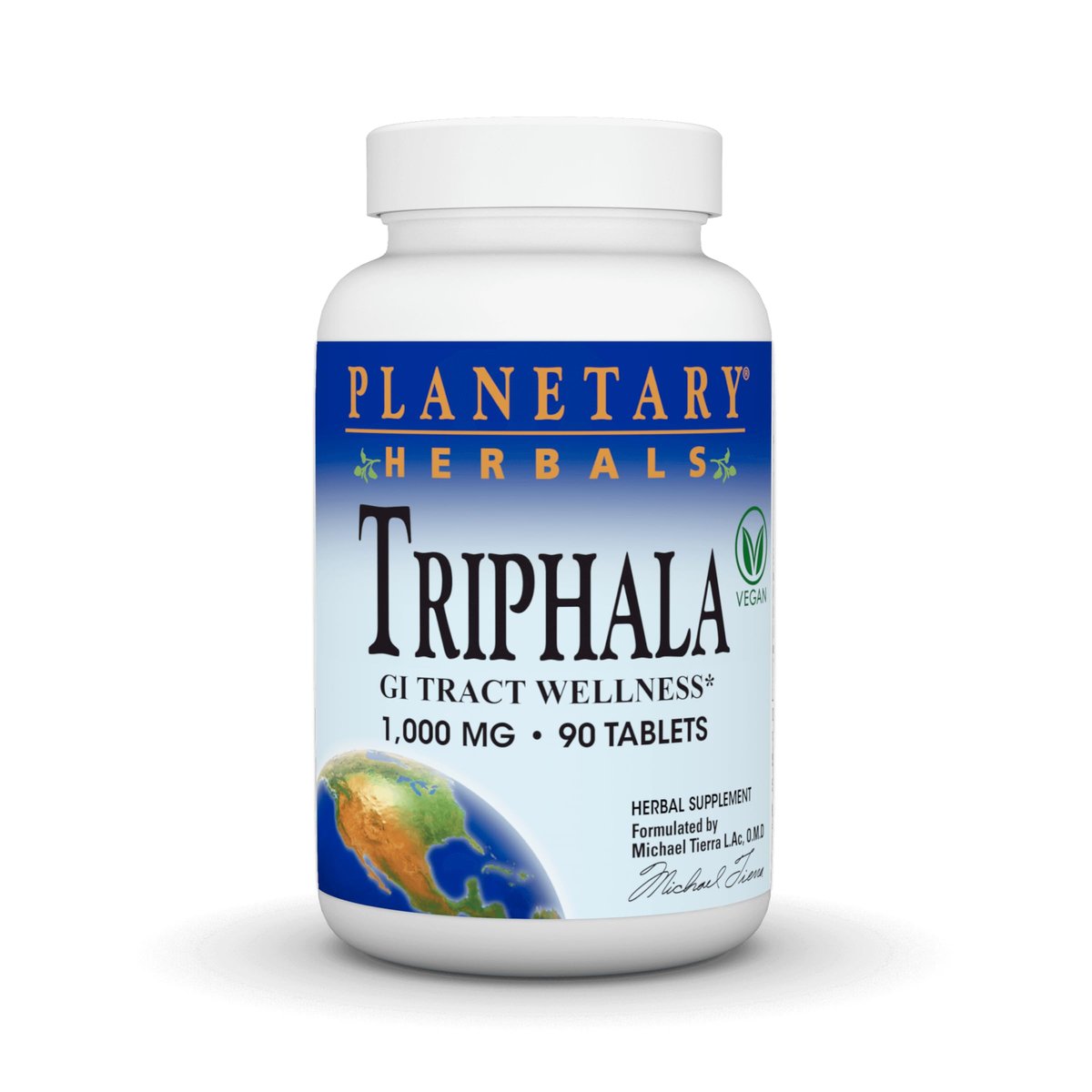 Planetary Herbals Triphala 1000 mg – 90 Tabletten – Traditionelle ayurvedische Kräutermischung