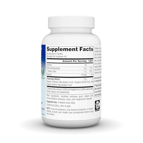 Planetary Herbals Triphala 1000 mg – 90 Tabletten – Traditionelle ayurvedische Kräutermischung