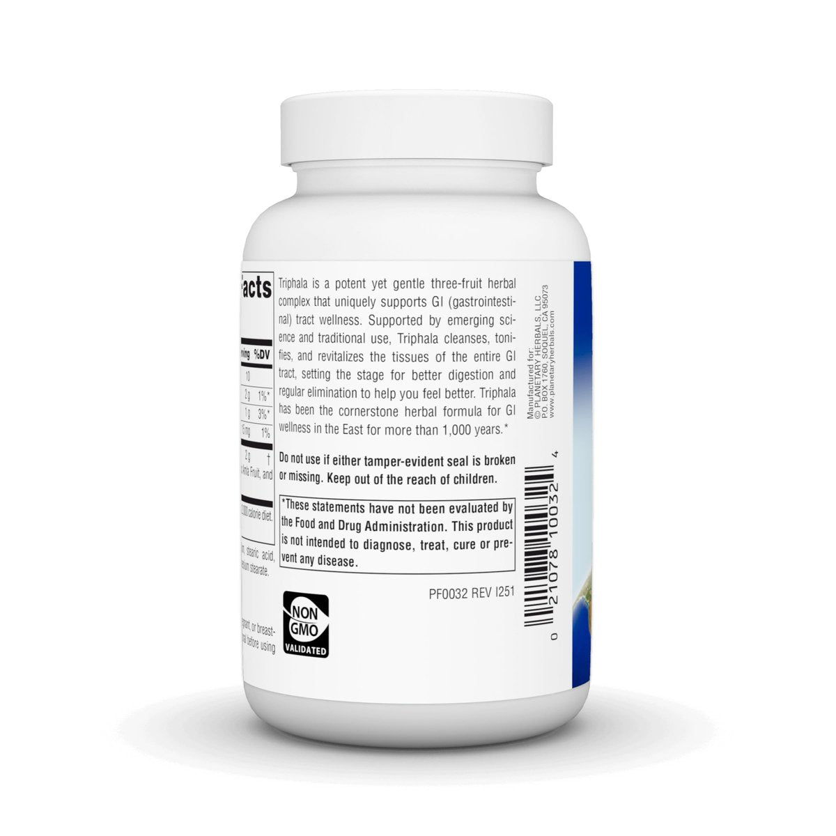 Planetary Herbals Triphala 1000 mg – 90 Tabletten – Traditionelle ayurvedische Kräutermischung