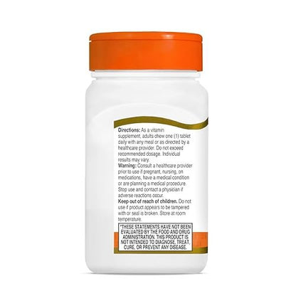 21st Century Vitamin C 500 mg Kautabletten, Orange, 110 Stück