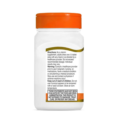 21st Century Vitamin C 500 mg Kautabletten, Orange, 110 Stück