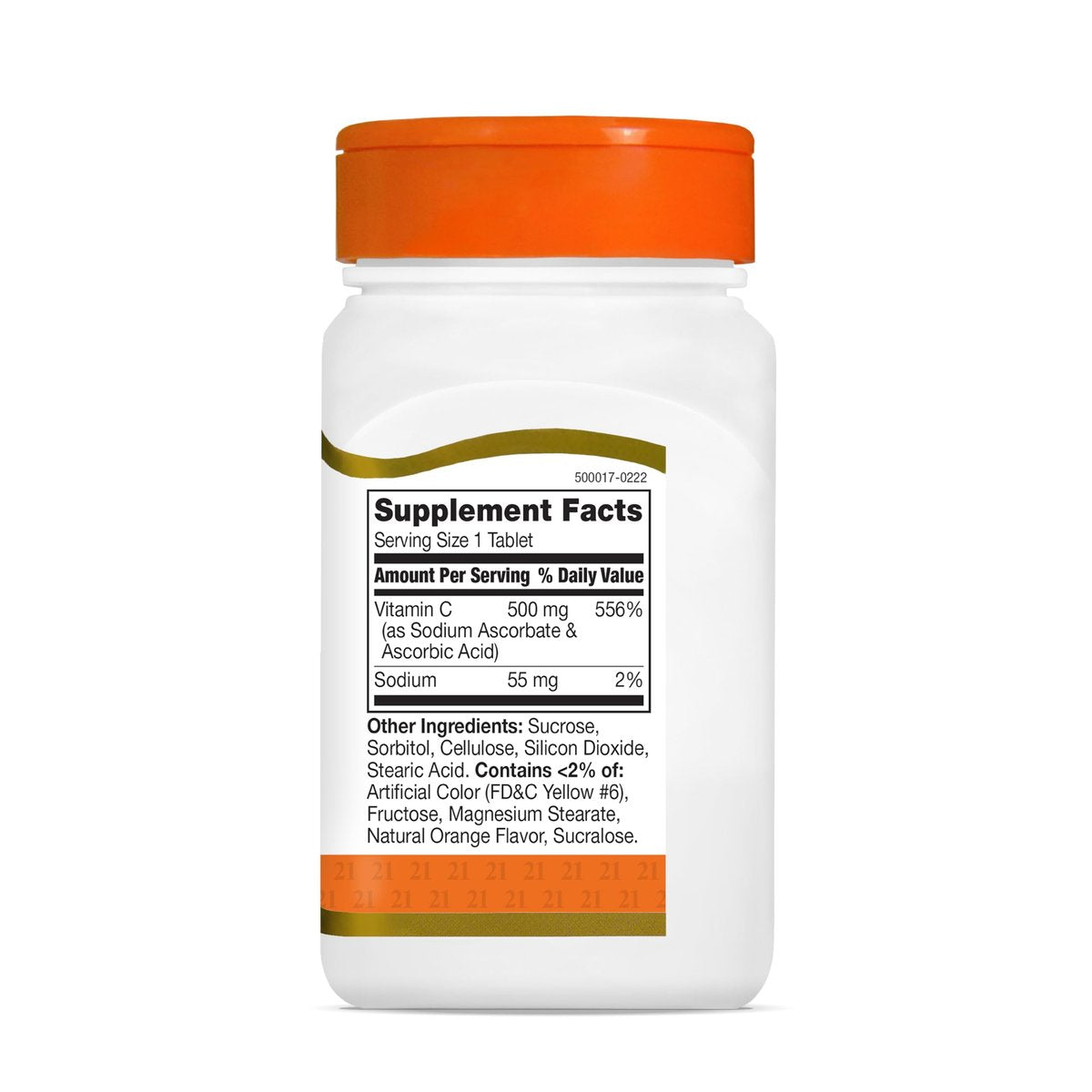 21st Century Vitamin C 500 mg Kautabletten, Orange, 110 Stück