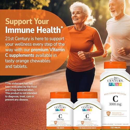 21st Century Vitamin C 500 mg Kautabletten, Orange, 110 Stück
