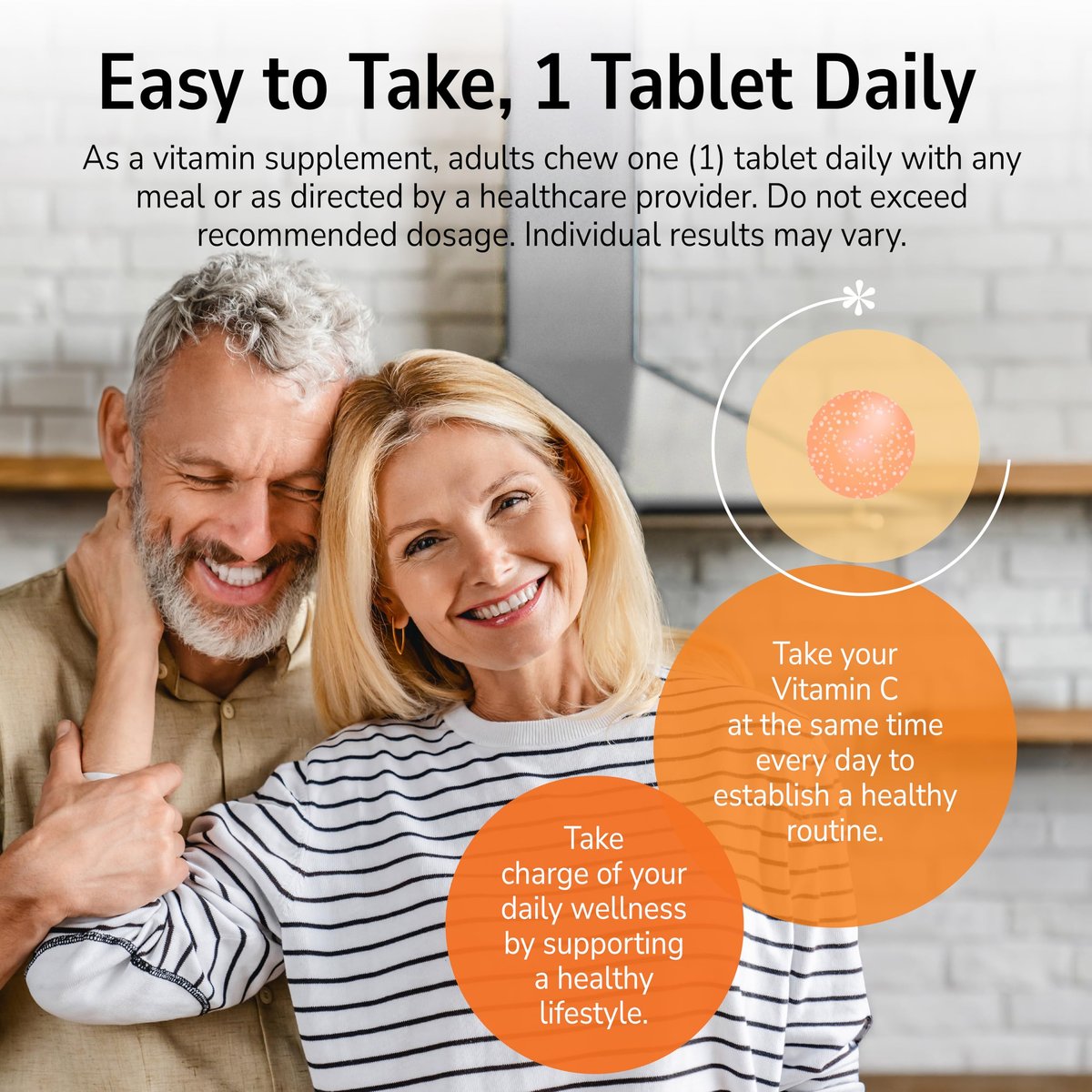 21st Century Vitamin C 500 mg Kautabletten, Orange, 110 Stück