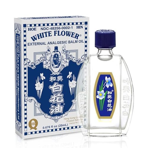 White Flower Externes Analgetikum Balsamöl 20 ml – Authentischer US-Import, Linderung bei Insektenstichen und Muskelschmerzen