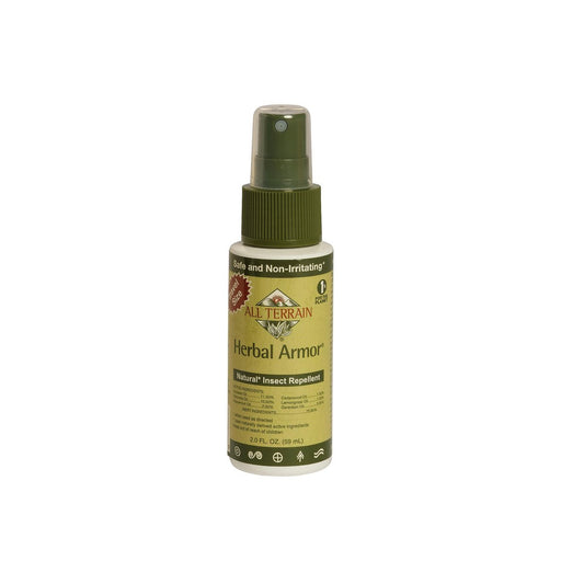 All Terrain Herbal Armor DEET-freies Insektenschutzmittel – 2 oz Reisegröße, pflanzlich & natürlich, sicher für Familie & Haustiere