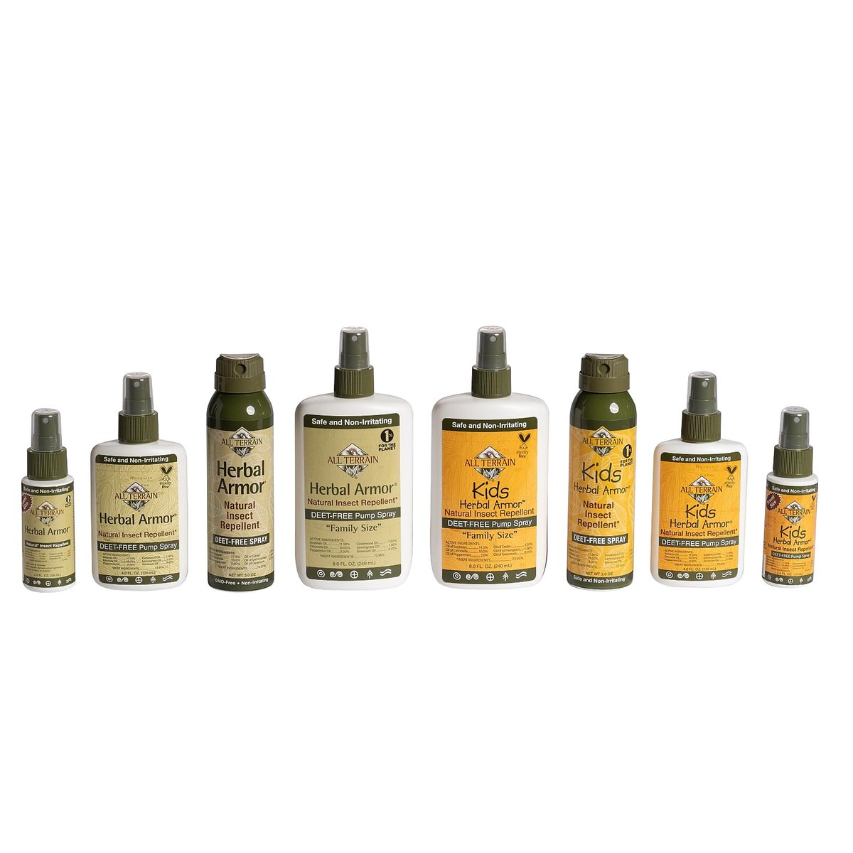 All Terrain Herbal Armor DEET-freies Insektenschutzmittel – 2 oz Reisegröße, pflanzlich & natürlich, sicher für Familie & Haustiere