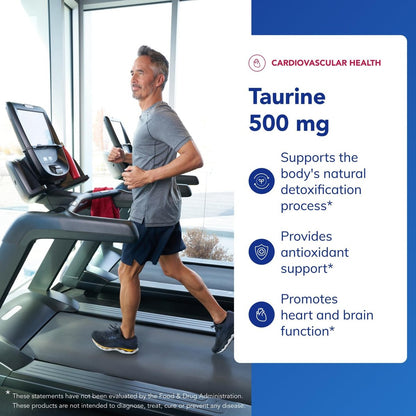 Pure Encapsulations Taurin 500 mg – Aminosäure-Supplement für Leber-, Augen-, Herz-, Gehirn- und Muskelgesundheit, Antioxidantien* | 60 Kapseln