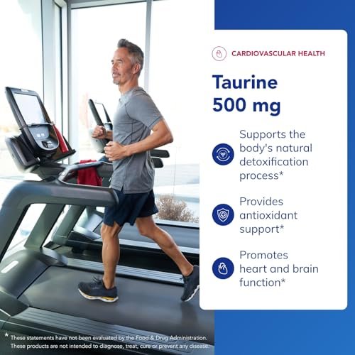 Pure Encapsulations Taurin 500 mg – Aminosäure-Supplement für Leber-, Augen-, Herz-, Gehirn- und Muskelgesundheit, Antioxidantien* | 60 Kapseln