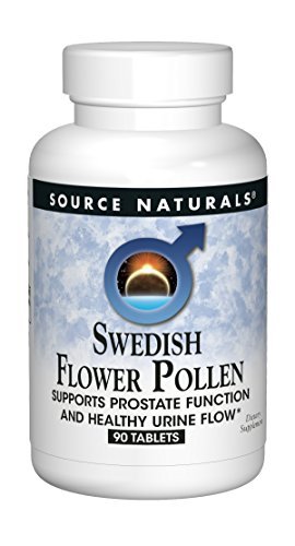Source Naturals Schwedischer Blütenpollen – Unterstützt die Prostatafunktion und einen gesunden Urinfluss* – 90 Tabletten