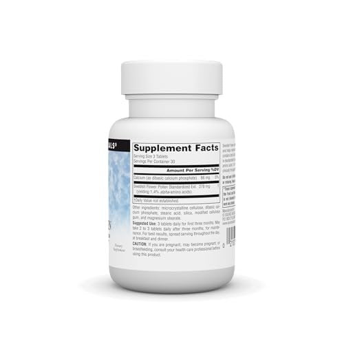 Source Naturals Schwedischer Blütenpollen – Unterstützt die Prostatafunktion und einen gesunden Urinfluss* – 90 Tabletten