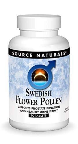 Source Naturals Schwedischer Blütenpollen – Unterstützt die Prostatafunktion und einen gesunden Urinfluss* – 90 Tabletten