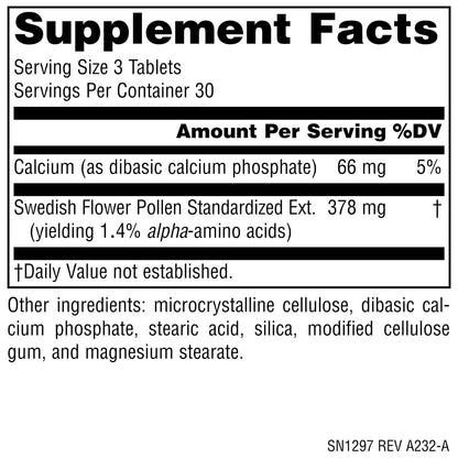 Source Naturals Schwedischer Blütenpollen – Unterstützt die Prostatafunktion und einen gesunden Urinfluss* – 90 Tabletten
