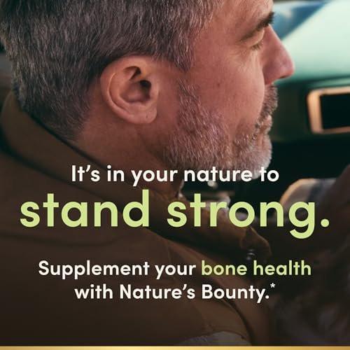 Nature's Bounty Calcium 1200 mg mit 1000 IE Vitamin D3 – Weichkapseln für die Knochengesundheit, glutenfrei, 2 Kapseln pro Tag, 120 Stück (Packung mit 1)
