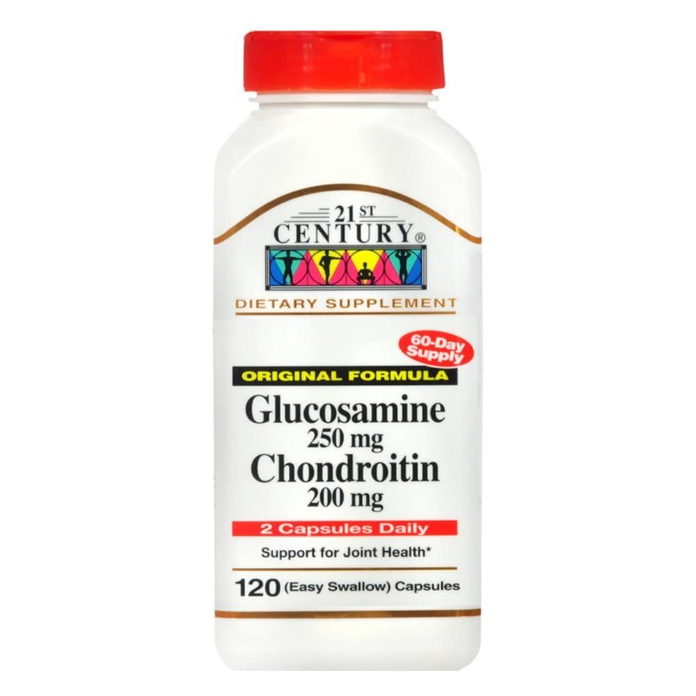 21st Century Glucosamin 250 mg und Chondroitin 200 mg Kapseln, 120 Stück