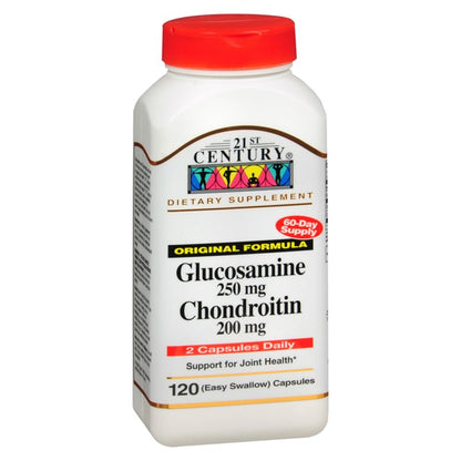 21st Century Glucosamin 250 mg und Chondroitin 200 mg Kapseln, 120 Stück