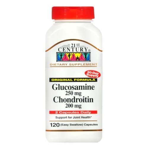21st Century Glucosamin 250 mg und Chondroitin 200 mg Kapseln, 120 Stück